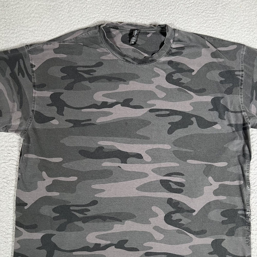 ASRV Shirt Mens Medium Black Camo DSG-0514 Athletic Gym Workout Casual Preppy‎ - Picture 2 of 12